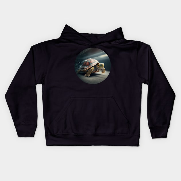 Slow is smooth v4 (no text) Kids Hoodie by AI-datamancer